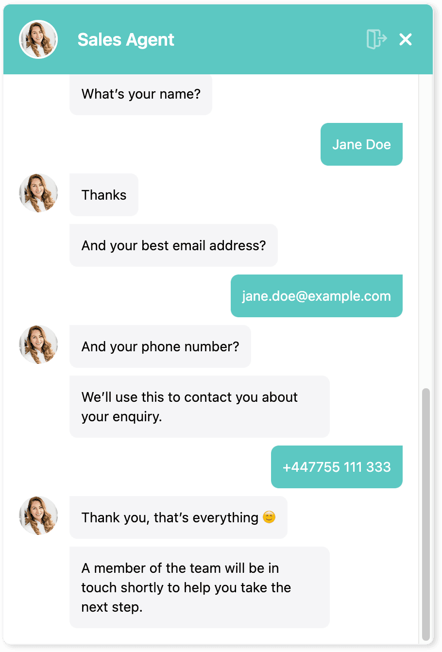 ChatForm integration dashboard